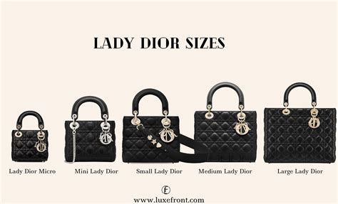 lady dior small vs medium